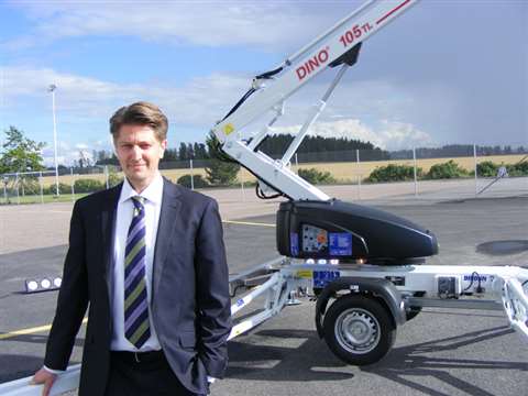 Petri Paavolainen, Dinolift's managing director of seven months 