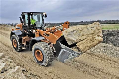 Case showcased its new F Series wheeled loader, the 821F, at the Samoter exhibition in March.  