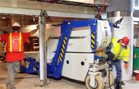 ReachMaster's Falcon FS121 features 121 feet of work height and single door access combined with an 