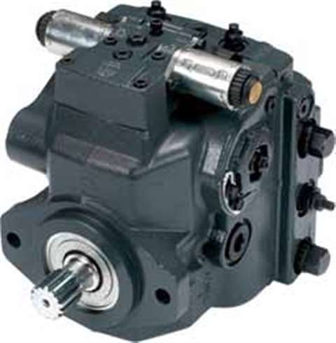Electronics provide precise control of hydraulic actuators, such as this motor from Sauer Danfoss's 