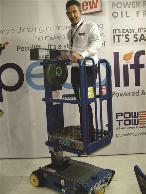 Power Tower owner Brian King operates the company’s new pecolift