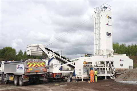 The Rapidmix 400 CW mixes up to 400 tonnes per hour depending on application and provides feed rates
