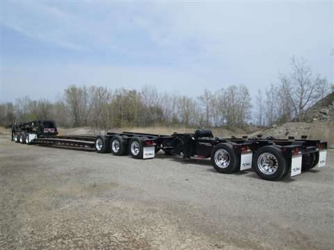 The new 65 ton (59 tonne) Talbert 65SA spread-axle trailer