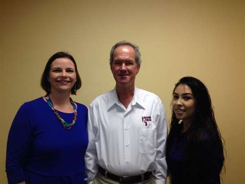 From left to right: Katie Mackey, Don Harlson and Lorena Corona