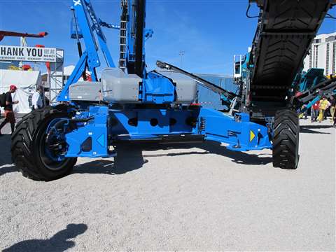 Genie's X-chassis on its SX-180 boom lift.