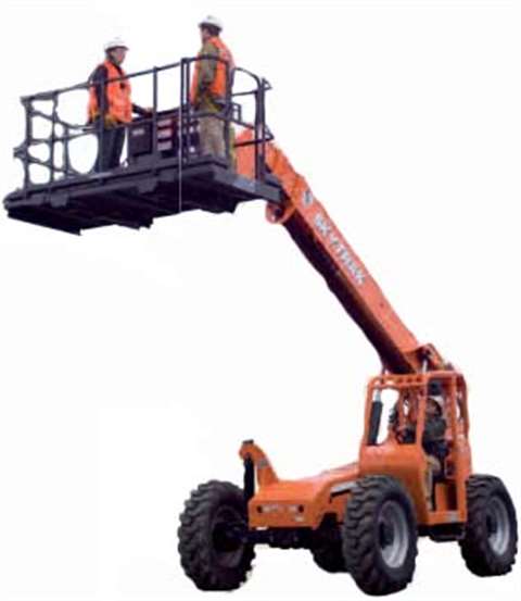 JLG announced in February its new fork-mounted, personnel work platform for use with JLG, Gradall, L
