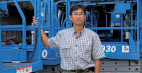 Geoffrey Lee of Modern (Int.) Access &amp; Scaffolding says the company's new Beijing rental busines