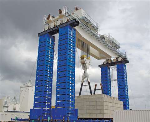 Enerpac 4,800 tonne capacity offshore overhead travelling crane