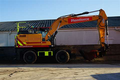 Plantforce Rental's 'super safe' Hyundai HW160 wheeled excavator