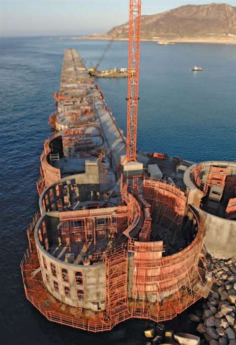 The new Tangier Mediterranean Port in Morocco will be Africa's largest port when it is completed ear