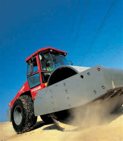 A roller in Loxam's heavy equipment division.