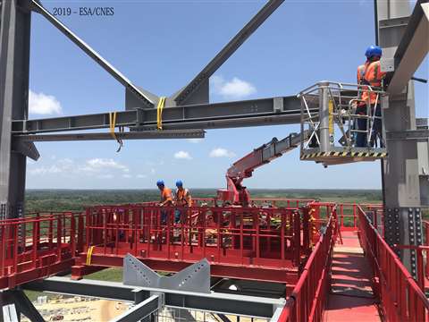 Denka Lift DK18 trailer mounted platform