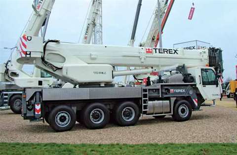 The TC 60 L is the first in Terex's new range of truck mounted cranes and was seen for the first tim
