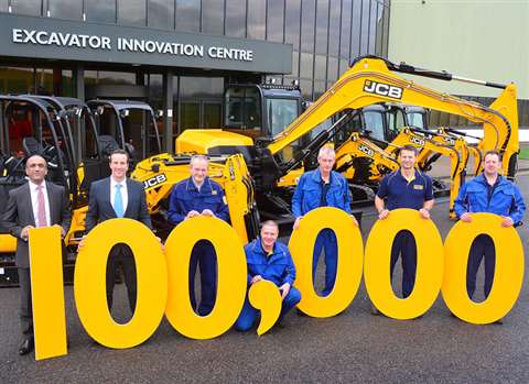From the left: JCB compact products managing director Buta Atwal, JCB compact products general manag