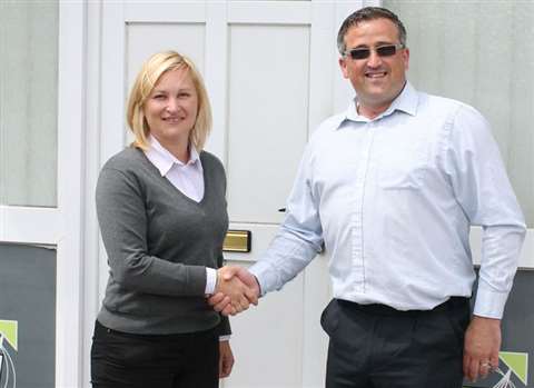 Vicki Allen, AJ Access Platforms UK sales manager and
Richard Onslow, AJ Access sales director.