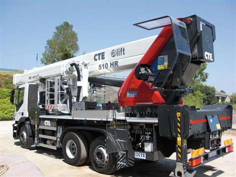 CTE's 50.5 m working height B-Lift 510 High Range. 