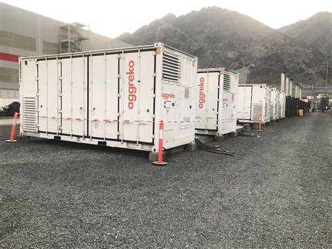 Aggreko battery storage system