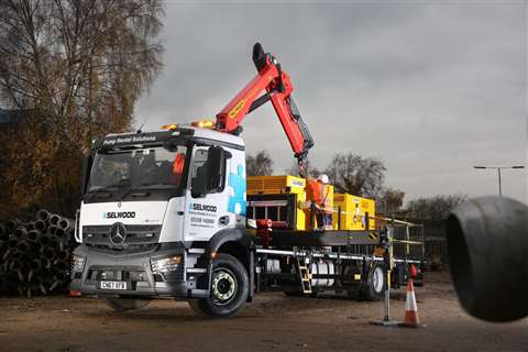 Palfinger on mercedes antos