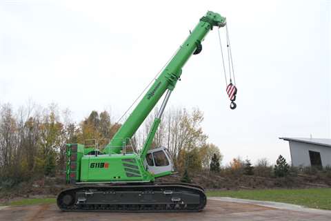 The new 120 tonne telescopic crawler crane Sennebogen 6113