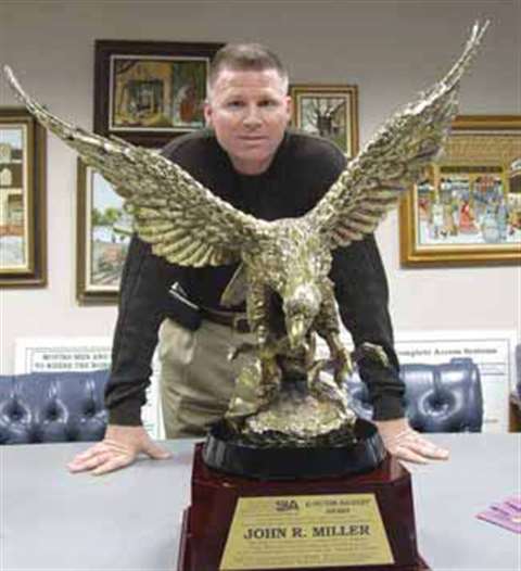 John Miller, president and COO of Millstone, at his office in Upper Marlboro, MD.