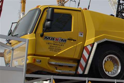 A Maxim crane at 2014 ConExpo show