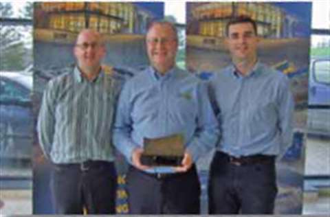 From left to right - Fintec operations manager Paul Colton, managing director Hubert Watson (with th