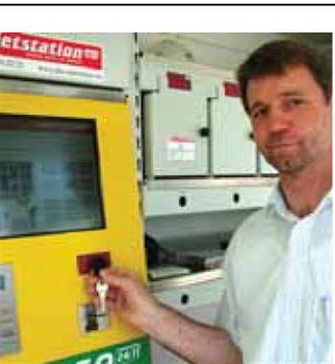 Reiner Gradwohl demonstrated the transponder key that gives access to the ‘Mietstation’ rental cabin