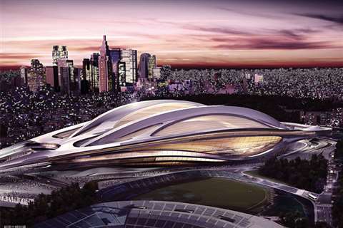 Zaha Hadid Architects’ design for the new National Stadium in Tokyo, Japan.