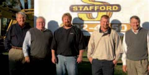 (Left to right) Bill Self (controller for Stafford Northern Region); John Wall (president and CEO); 