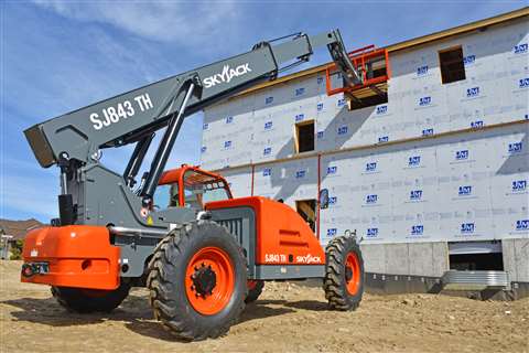 Skyjack's new SJ843 TH telehandler.