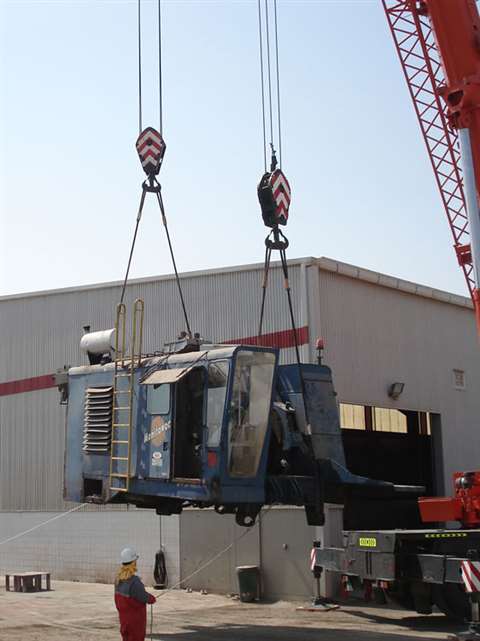 The crawler had been used to build offshore oil and gas structures and off-shore sea defences and ha