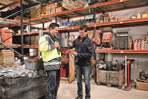 Hilti's new On Track asset tracking technology – an RFID and barcode scanner system that works toget