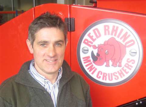 Simon Winfield, managing director of Winfield Engineering Ltd,  the new owner of Red Rhino Crushers