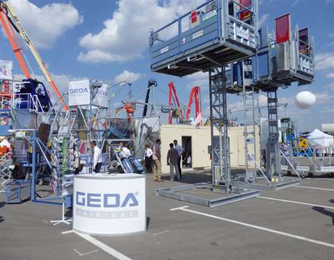 The Geda stand at the CTT show in Moscow.