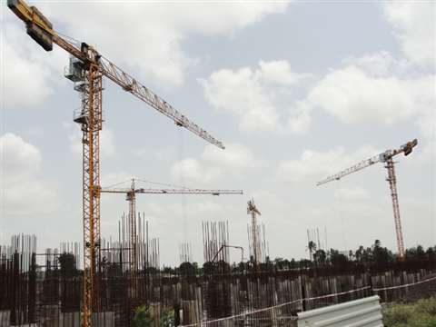 The MCT 85 has a 5 tonne maximum capacity and a 52 metre maximum jib length
