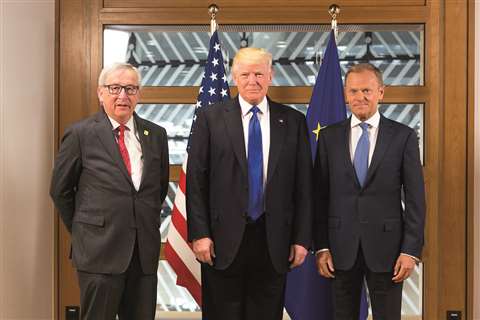 Trump and Juncker -EU Trade