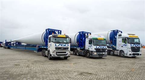 LASO Transportes SA takes delivery of six Nooteboom super wing carriers
