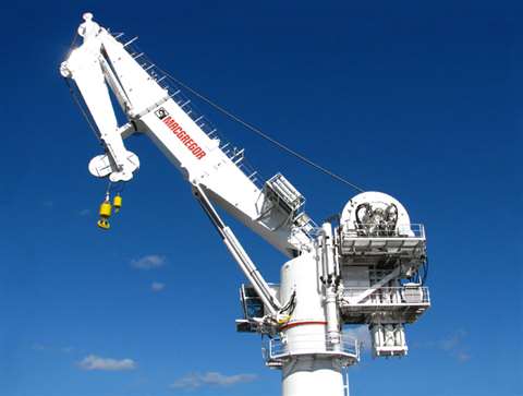 MacGregor 100-tonne SWL active heave-compensated subsea crane