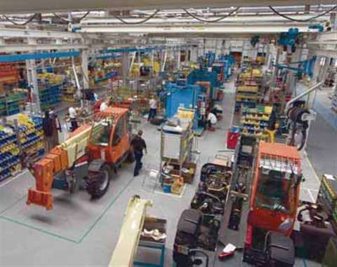 Caterpillar's B-series telehandlers will be built alongside JLG's handlers at the JLG factory in Maa