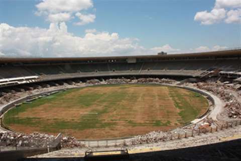 The two terracing levels of the old Maracanã Stadium in Rio de Janeiro will be replaced by a single 