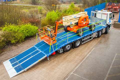 Smiths Hire's second DAF 8x2 rigid delivery truck. 