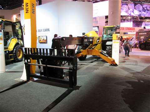 Cat debuted its TH514D telehandler, pictured here, at ConExpo 2017.