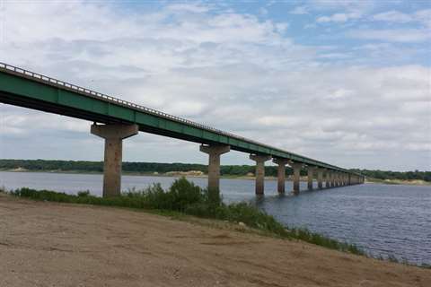 mile l;ong bridge Illinois tollway
