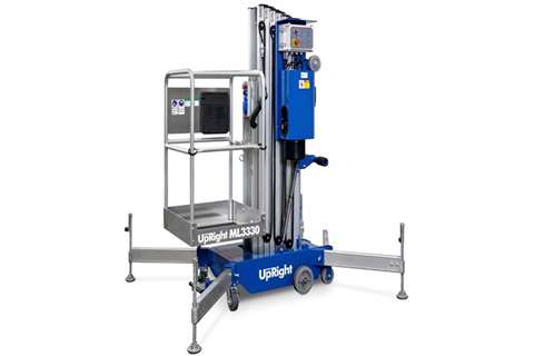 Instant UpRight's 12m ML3330 push-around mast lift