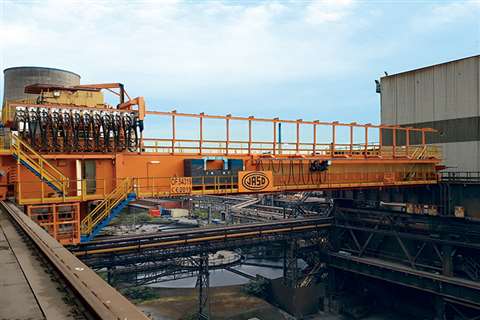 Jaso's 135 tonne slab crane installed at Tata Steel's Port Talbot steel plant in the UK