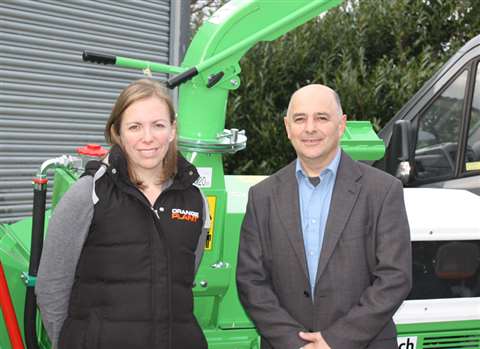 Joanna Chapman, managing director of Orange Plant pictured with Martin Lucas of GreenMech.