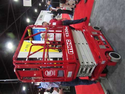 MEC's new 1330SE scissor at The Rental Show.