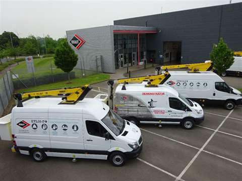 Versalift E6 van mounts