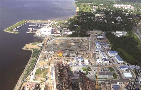 2018-02_Bauer executes foundation work for office complex in Lakhta Center (Groß)