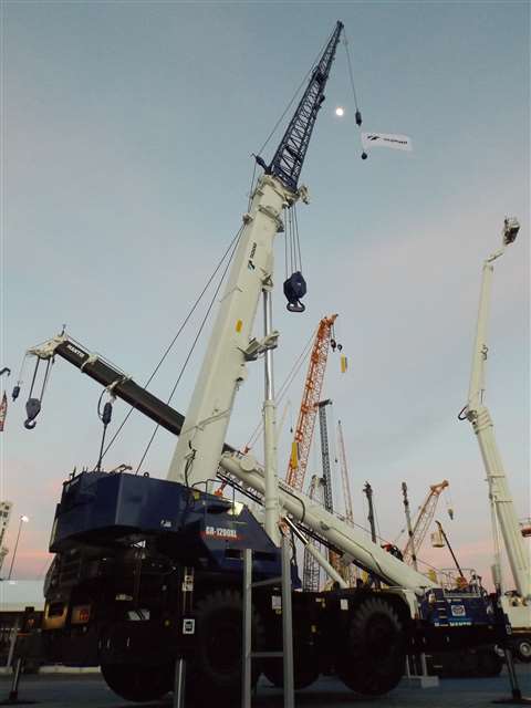 Tadano is 'over the moon' with the reception its new GR1200XL rough terrain crane has received at Co